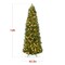 Best Choice Products Pre-Lit Artificial Scotch Pine Pencil Christmas Tree w/ LED Lights Metal Stand